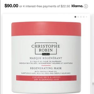 Christophe Robin Regenerating Hair Mask with Prickly Pear Seed Oil *NEW!